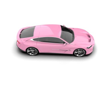  3D görüntüleme. spor araba beyaz arkaplanda izole edildi.