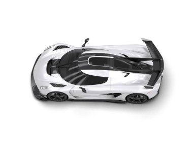 3D görüntüleme. spor araba beyaz arkaplanda izole edildi.