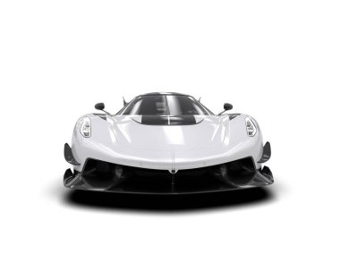  3D görüntüleme. spor araba beyaz arkaplanda izole edildi.