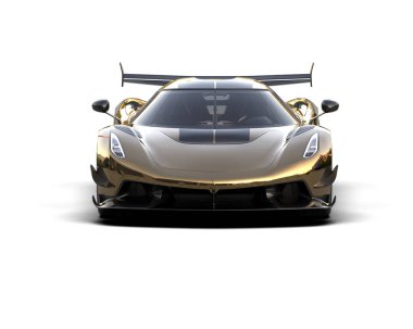 Yansımalı süper modern araba.