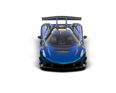 modern süper araba - ön görünüm - 3 boyutlu görüntüleme