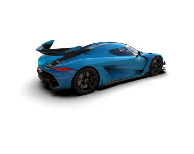 mavi modern spor araba - arka plan