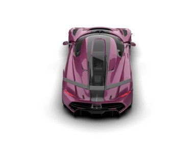 mor modern araba - arka plan - beyaz arkaplan üzerinde çekim