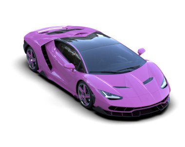 pembe modern süper araba