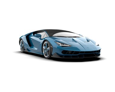 Modern araba izole edilmiş. 3 Boyutlu Hazırlama