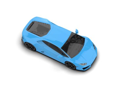 Modern araba izole edilmiş. 3d oluşturma