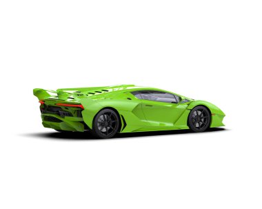 Bir süper arabanın 3 boyutlu görüntülemesi