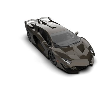 modern süper araba beyaz arkaplanda izole