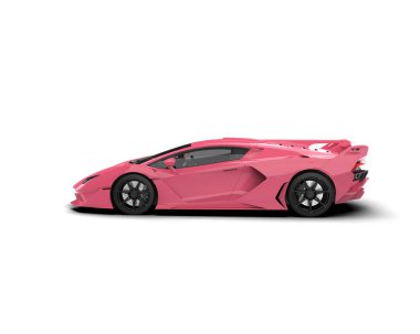 Pembe spor araba - lüks süper araba