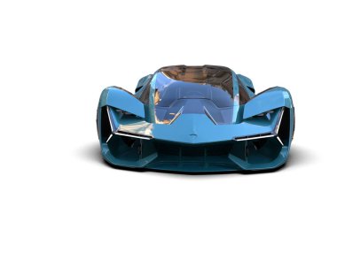 Stüdyo ortamında daha az genel bir konsept arabanın 3 boyutlu çizimi