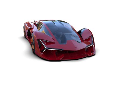 Bir yarış arabasının 3 boyutlu görüntüsü