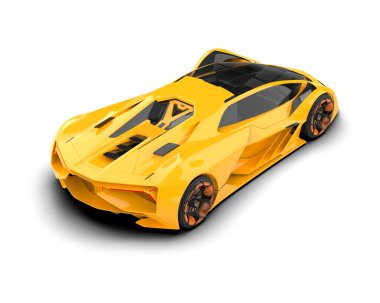 Süper spor araba - 3D görüntüleme