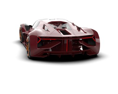 Daha az genel bir konsept arabanın 3 boyutlu çizimi