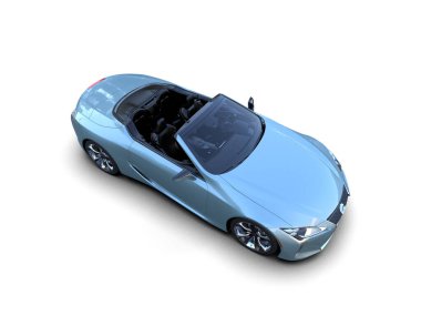 beyaz arka planda modern araba