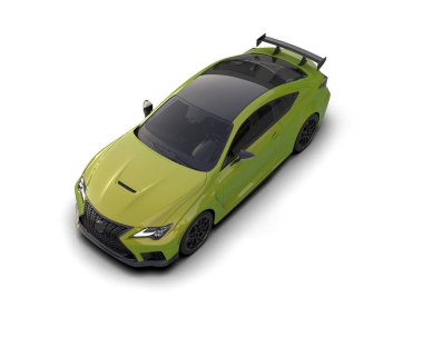 3 boyutlu modern, daha az genel bir konsept araba.