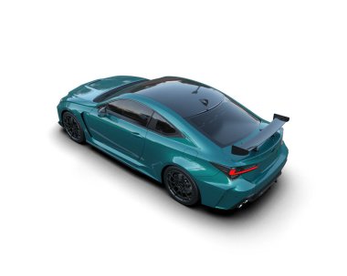 modern araba geri - yan görünüm