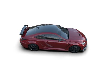 beyaz arka planda modern araba