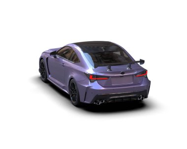 Gri arka planda modern spor araba