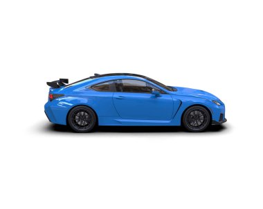 mavi modern araba - ön manzara