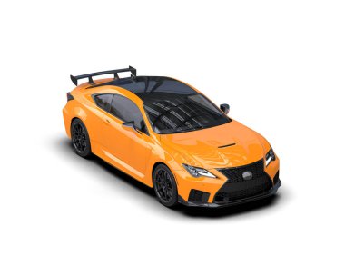 Stüdyo ortamında daha az genel bir konsept arabanın 3 boyutlu çizimi