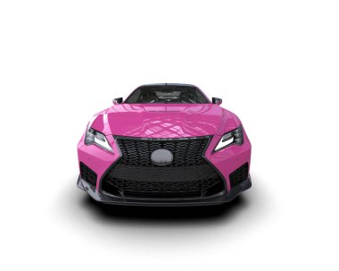 modern pembe süper araba.