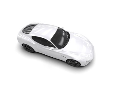 Siyah spor araba. 3 boyutlu illüstrasyon. yüksek kalite