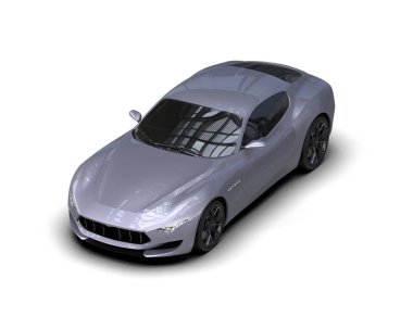 gümüş metalik lüks araba