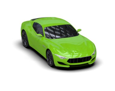 yeşil modern süper araba