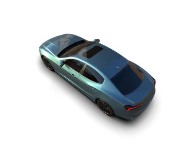 Bir spor arabanın 3 boyutlu canlandırması