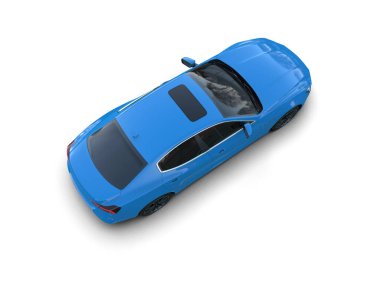 beyaz arkaplanda modern araba