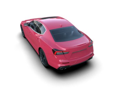 kırmızı modern spor araba - arka plan