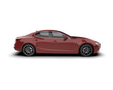 Araba beyaz arka planda izole edilmiş. yüksek kaliteli fotoğraf