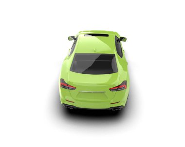 Araba beyaz zemin üzerine