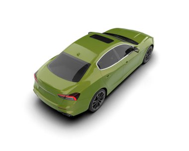 modern yeşil şehir arabası - arka plan