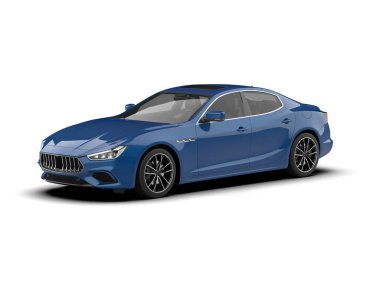 Bir süper arabanın 3 boyutlu görüntülemesi