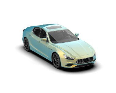 Modern lüks süper araba 3 boyutlu.