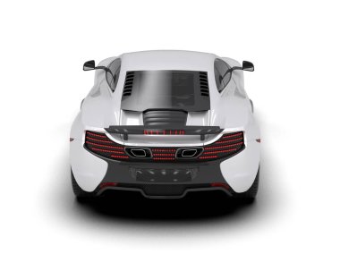 Stüdyo ortamında daha az genel bir konsept arabanın 3 boyutlu çizimi