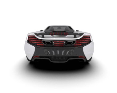 siyah modern araba arka görünümü