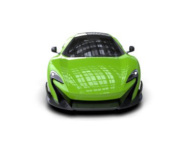  Modern spor arabanın üç boyutlu tasarımı beyaz arka planda izole edildi.   