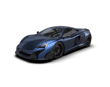 3D çizim, illüstrasyon. modern spor araba beyaz arka planda izole.   