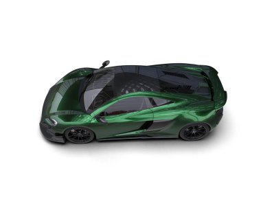 3D çizim, illüstrasyon. modern spor araba beyaz arka planda izole.   