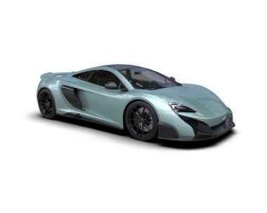 3D çizim, illüstrasyon. modern spor araba beyaz arka planda izole.   