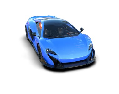 3D çizim, illüstrasyon. modern spor araba beyaz arka planda izole.   