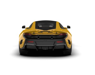 3D çizim, illüstrasyon. modern spor araba beyaz arka planda izole.   