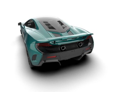 3D çizim, illüstrasyon. modern spor araba beyaz arka planda izole.   