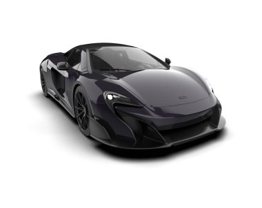 3D çizim, illüstrasyon. modern spor araba beyaz arka planda izole.   