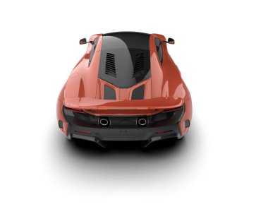3D çizim, illüstrasyon. modern spor araba beyaz arka planda izole.   