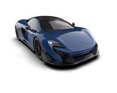 3D çizim, illüstrasyon. modern spor araba beyaz arka planda izole.   