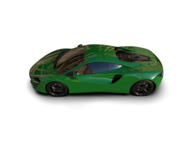 3D çizim, illüstrasyon. modern spor araba beyaz arka planda izole.   