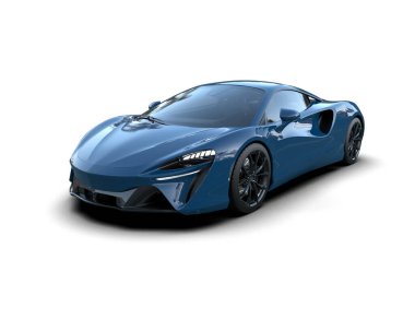 3D çizim, illüstrasyon. modern spor araba beyaz arka planda izole.   